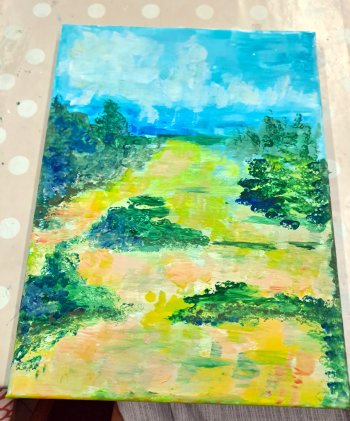 Zážitkové maľovanie v štýle impresionizmu.